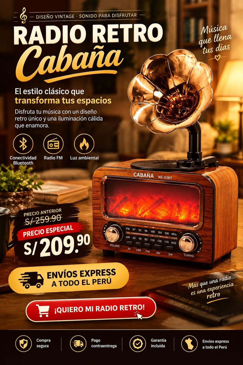 RADIO VINTAGE CABAÑA
