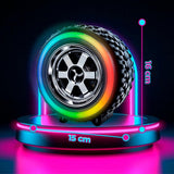 PARLANTE BLUETOOTH FORMA DE LLANTA LUZ LED RGB USB-Micro SD