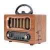 KTF-RADIO PORTATIL AM-FM RETRO VINTAGE BLUETOOTH-USB RECARGABLE