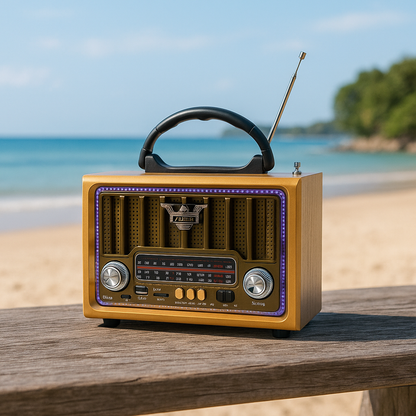 RADIO Am Fm Vintage  RETRO RECARGABLE Ktf-2016