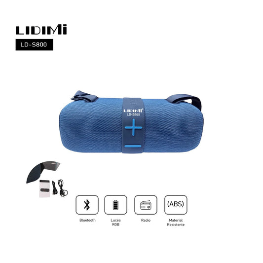 LIDIMI S800- PARLANTE 40W CON RADIO FM BLUETOOTH,MP3,USB Y TARJETA SD