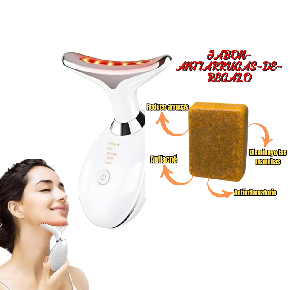 MASAJEADOR FACIAL MICROCORRIENTES CON LUZ LED