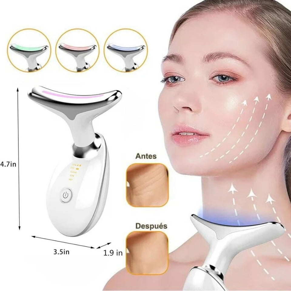 MASAJEADOR FACIAL MICROCORRIENTES CON LUZ LED