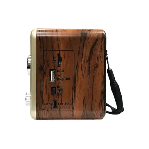 Radio Portátil  DX2 – Retro Power Con USB, AM/FM y Linterna