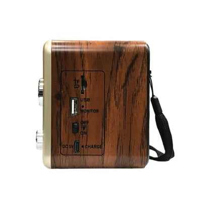 Radio Portátil  DX2 – Retro Power Con USB, AM/FM y Linterna