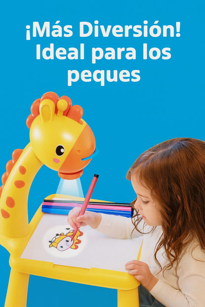 MESITA CON PROYECTOR LED DE DIBUJOS PARA NIÑOS.